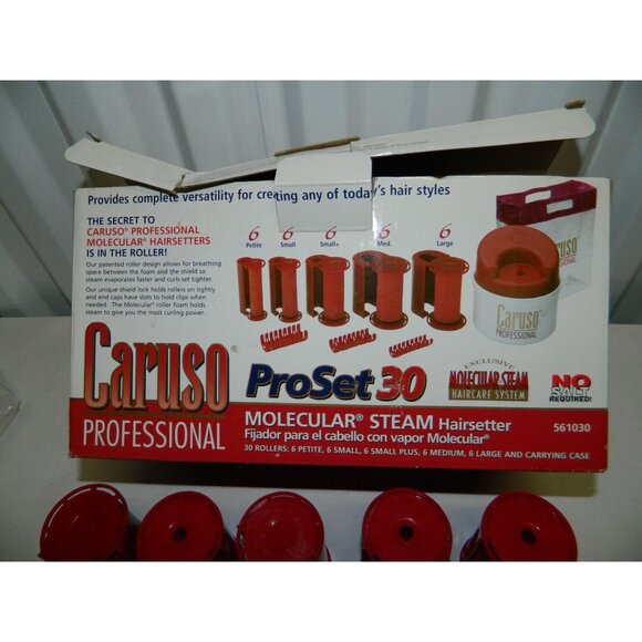Caruso Professional ProSet Molecular Steam Hairsetter 29 Rollers Small Med Large - Picture 3 of 11